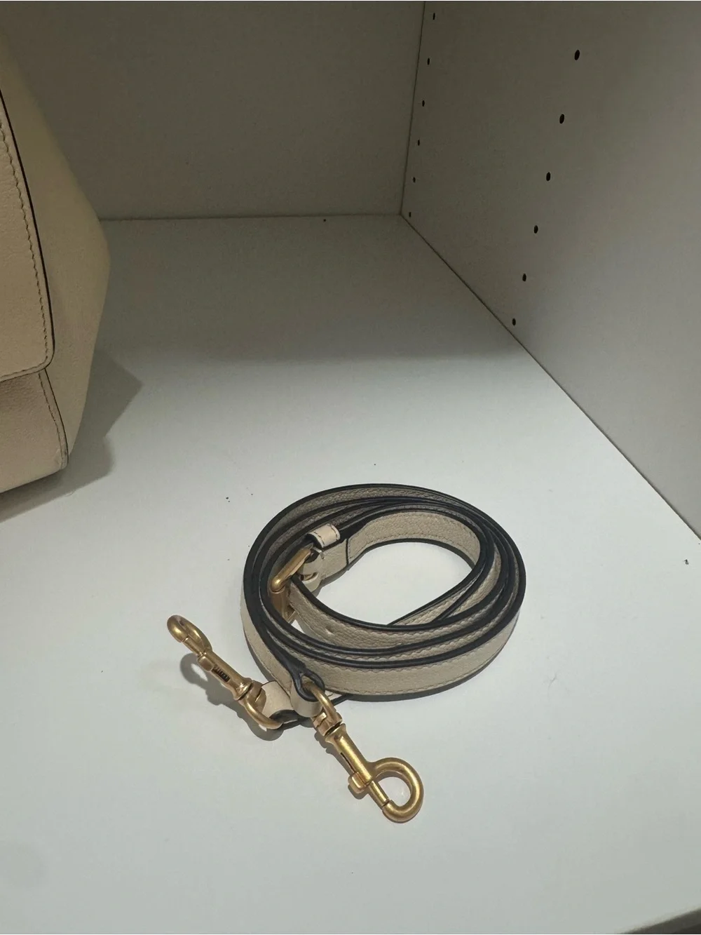 Tory Burch Ivory Leather Juliette Satchel Bag